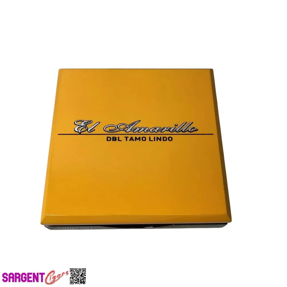 DBL Tamo Lindo El Amarillo Churchill Empty Wooden Cigar Box 8.5x8.25x2.25